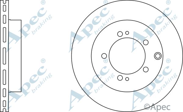 APEC BRAKING Тормозной диск DSK332